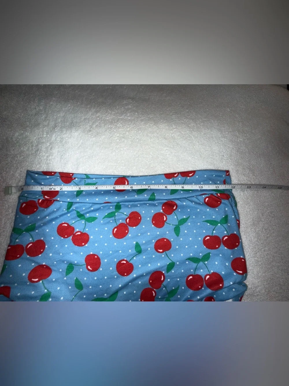 ISP Dancewear Red Crop Top with Cherry Print High-Waist Bottom Size XXL (12/14)